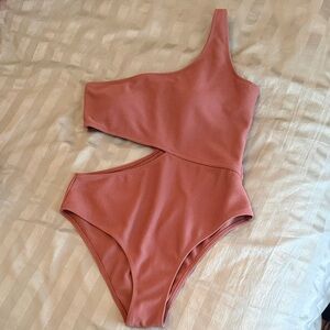 One-Shoulder Cutout Swimsuit